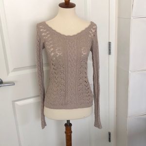 Free People open back sweater top